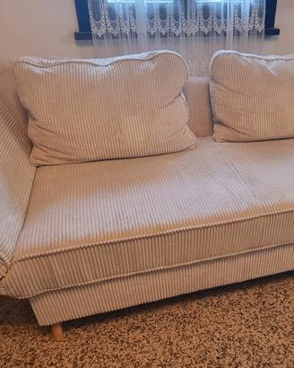 divano velluto coste beige 