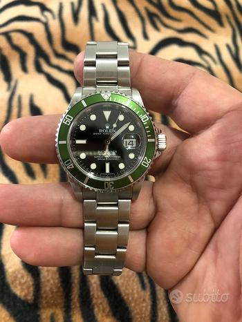 Rolex ghiera hot sale verde originale