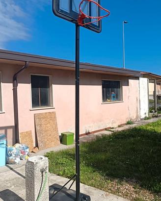 HOMCOM Canestro Basket Altezza Regolabile 160-305c