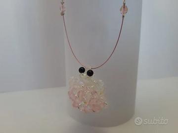 Collana tartaruga rosa
