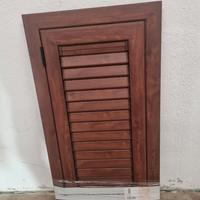 Persiana marrone in alluminio nuova 54x108