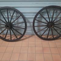 Ruote carro in legno e ferro