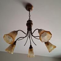 Lampadario 5 bracci con 2 applique coordinate