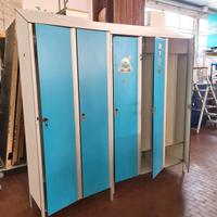 2 armadi per guardaroba spogliatoi usati