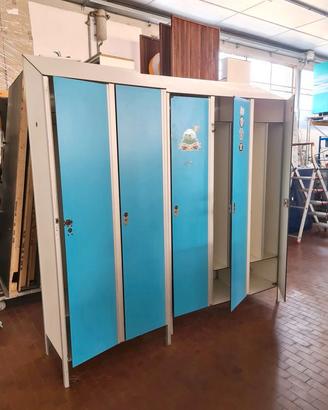 2 armadi per guardaroba spogliatoi usati