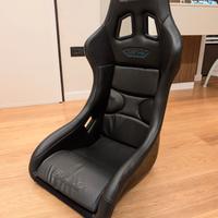 Sedile Racing Sparco QRT-R pelle Sky