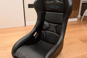 Sedile Racing Sparco QRT-R pelle Sky