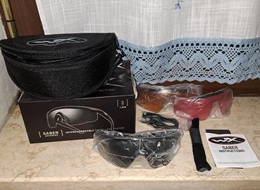 Occhiali tattici a protezione balistica