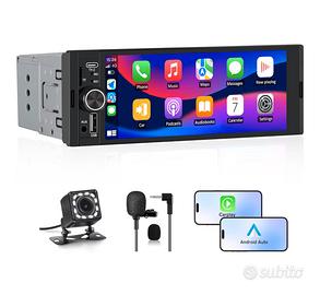 Autoradio 1 DIN con schermo Wireless CarPlay