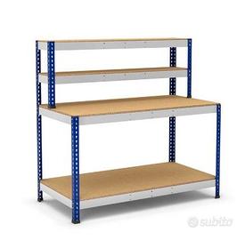 RACTEM Banco da lavoro con scaffale e ripiano