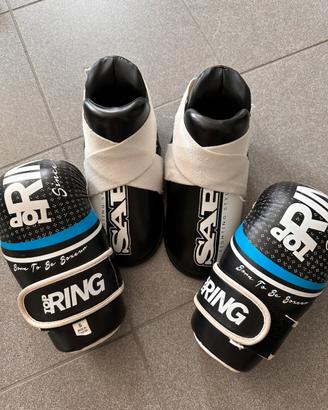 Protezioni kick boxing point fighting bambini