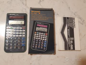 Calcolatrice Sharp EL-586 anni '90
