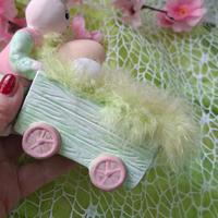 Confezione Pasquale coniglio con carriola