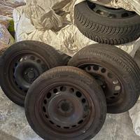 Gomme + cerchi di ferro 195/55 r16