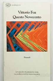 Libro “Questo Novecento” di Vittorio Foa