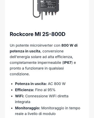 Fotovoltaico da balcone 800W
