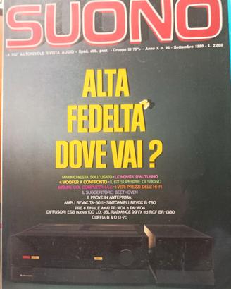 rivista SUONO numero 96 settembre 1980