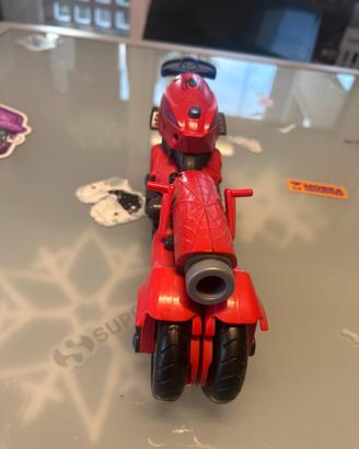 Avengers Aracno moto spiderman nerf
