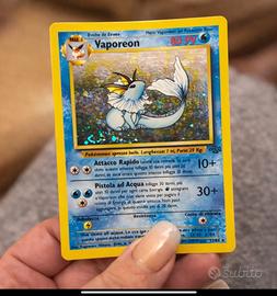 Pokemon Vaporeon Holo Jungle Vintage Originale