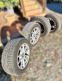 CERCHI IN LEGA BMW F31 7J x 16 CON GOMME INVERNALI