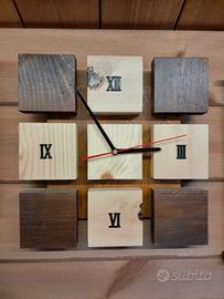 Orologio da parete in legno 