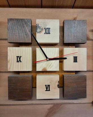 Orologio da parete in legno 
