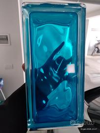 Mattoni vetrocemento azzurri 