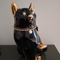 Soprammobile ahura gatto in ceramica