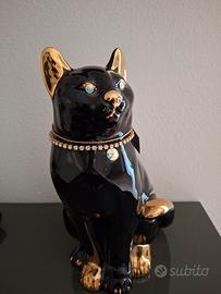 Soprammobile ahura gatto in ceramica