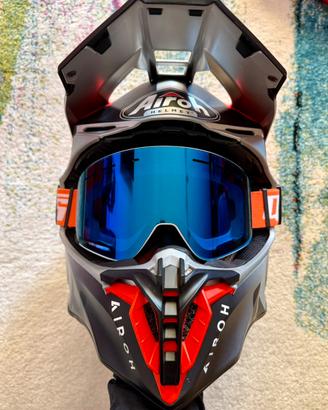 CASCO AIROH TWIST 2.0 BIT ORANGE MATT Taglia S