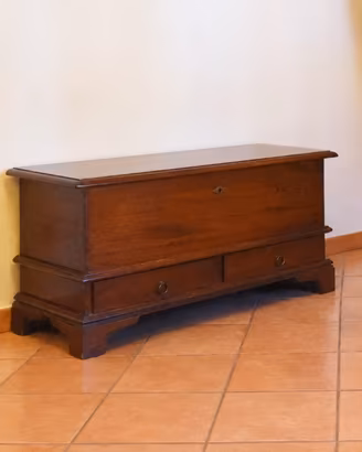 cassapanca in legno massello 