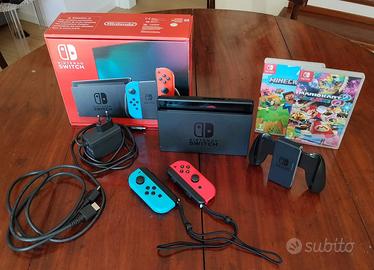 Nintendo Switch + Mincraft & Mario Kart 8 Deuxe