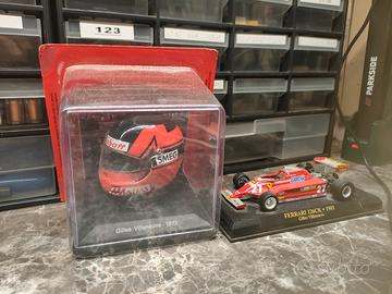 Casco + Modellino Ferrari F1 Gilles Villeneuve 