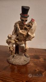 coppia di scheletri in resina