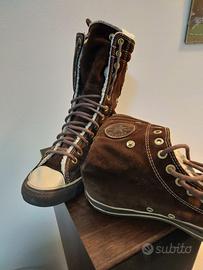 scarpe donna all stars a camba lunga