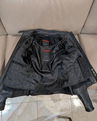 Giacca pelle moto nera Spidi donna taglia 46