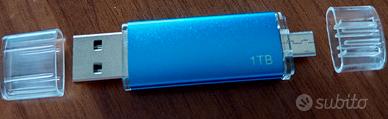 N. 2 Schede di memoria da 1 GB USB-A e Micro USB