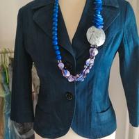 Blazer elegante donna blu