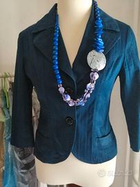 Blazer elegante donna blu