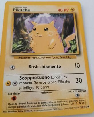 Carta Pokémon Pikachu