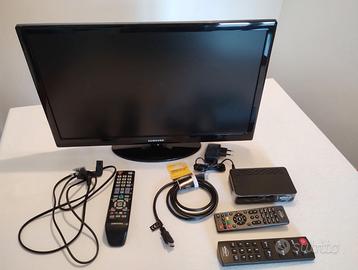 TV SAMSUNG 22''+ TELECOMANDO+ DECODER + CAVO HDMI