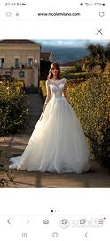 ABITO DA SPOSA NICOLE COME NUOVO