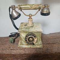 telefono vintage in onice 