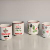 Set 4 tazzine natalizie Tognana idee natale
