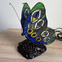 Lampada da tavolo stile Tiffany farfalla