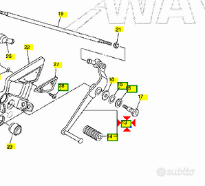 Leva cambio Yamaha FZ6 600 5VX181100000