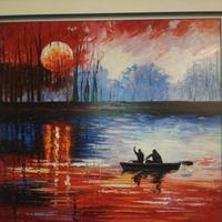 dipinto originale Afremov museale