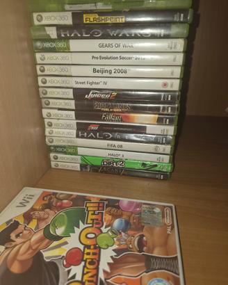 Lotto xbox360+ 1 gioco wii in omaggio