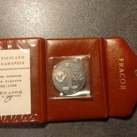 Medaglia Argento 925 Olimpiadi Mosca 1980 - Certif
