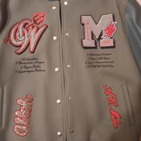 BOMBER VARSITY CON LOGO OFF-WHITE C/O AC MILAN